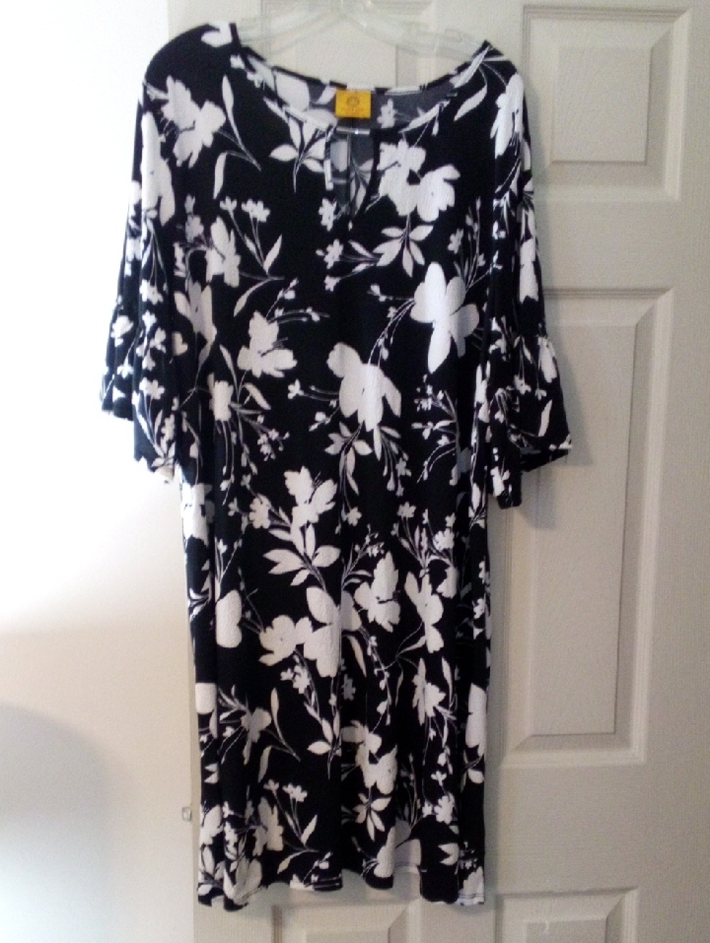 Ruby Rd. Dress - Black & White Floral